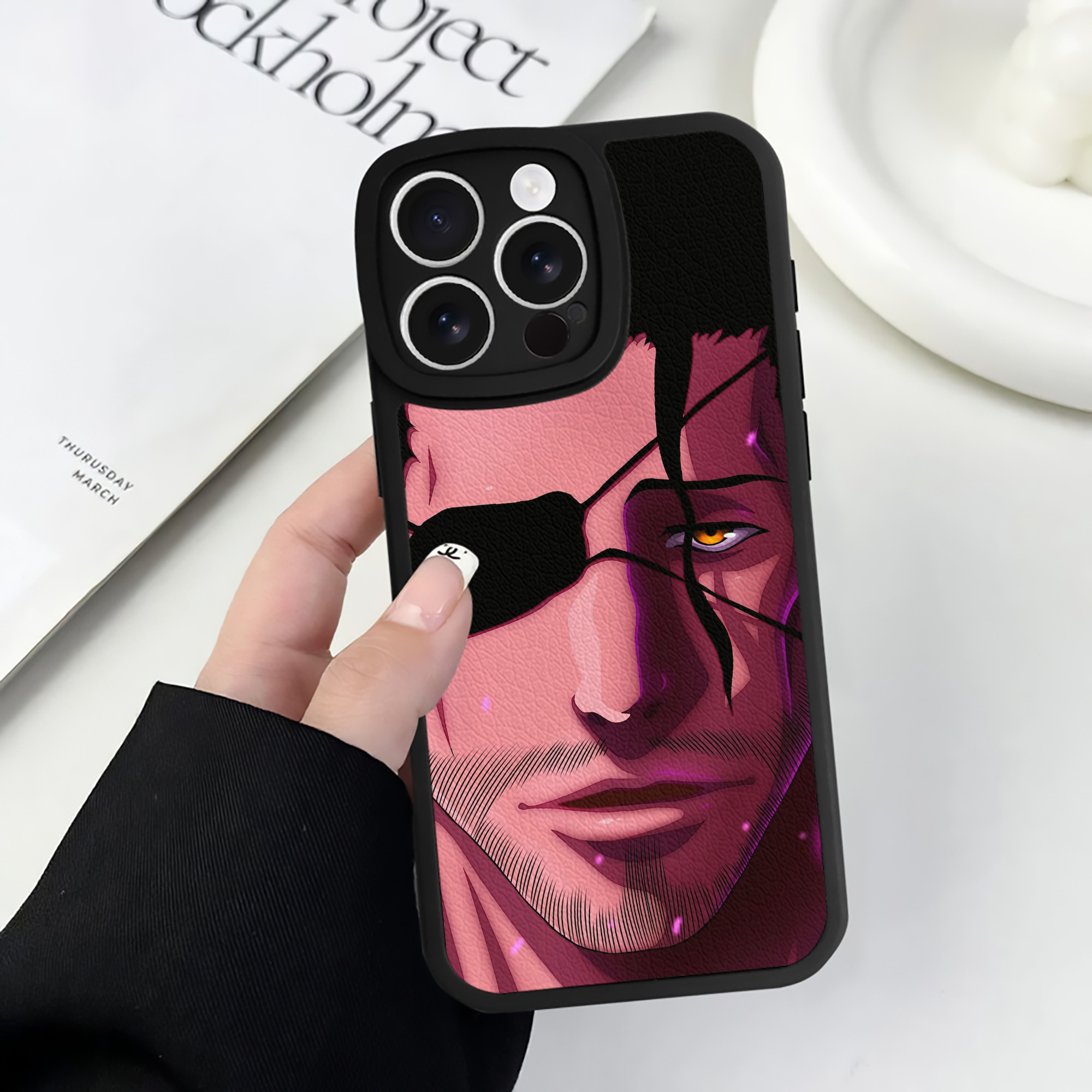 （画像用） ブリーチ BLEACH 【iPhone 16シリーズ対応】シリコンスマホケース（レザー調） 材質：シリコン